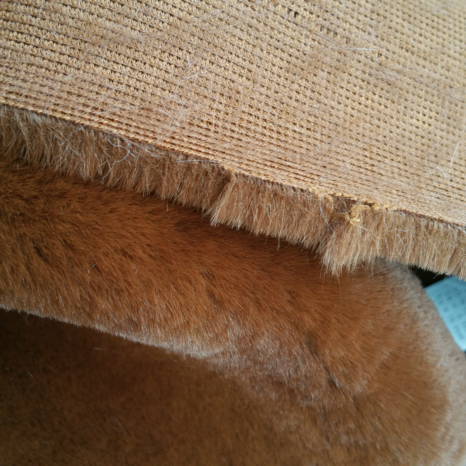 新款产品短平毛人造仿水貂绒毛面布料 仿真水貂毛 仿貂绒700克