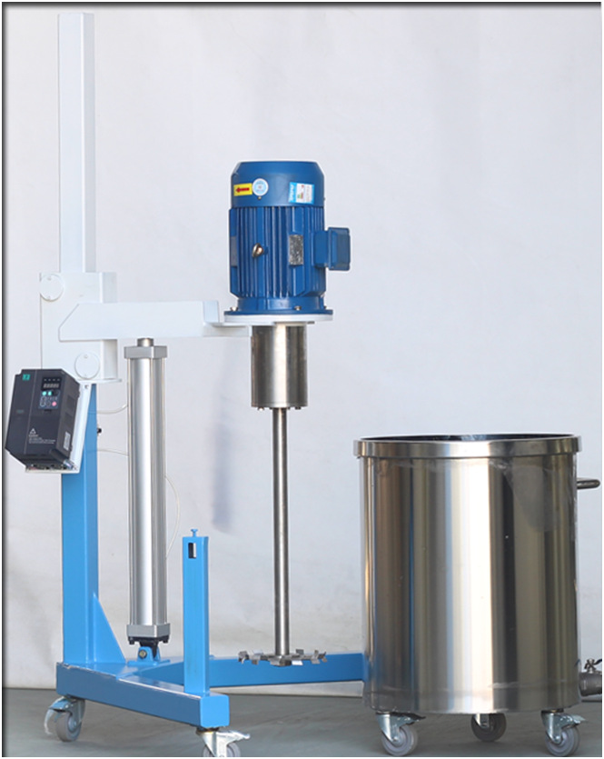 5kw胶水搅拌机 液体搅拌机 气动升降高速分散机 防爆变频分散机