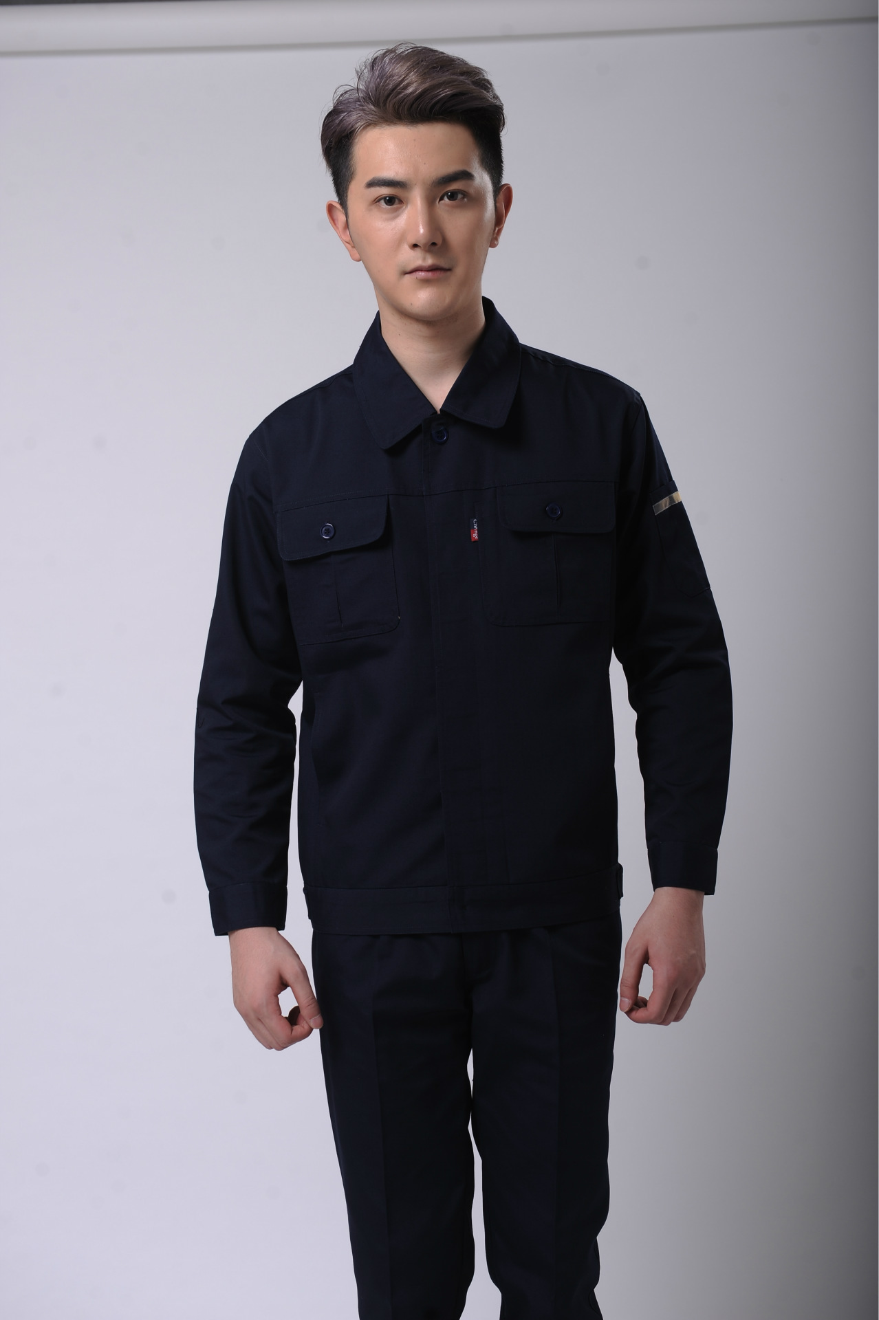 春秋季长袖工作服套装男劳保工作服 车间工作服机械维修工衣厂服