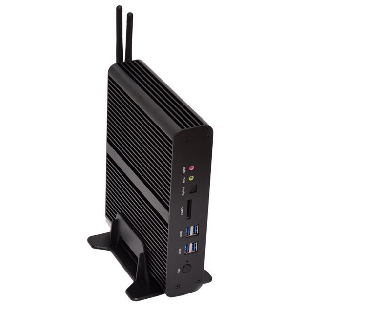 高端微型电脑迷你主机i7 5650u 5500u无风扇游戏发烧lol台式组装