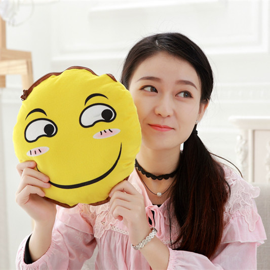 滑稽笑脸表情包可爱防爆充电热水袋暖水袋毛绒暖手宝暖宝宝电暖宝