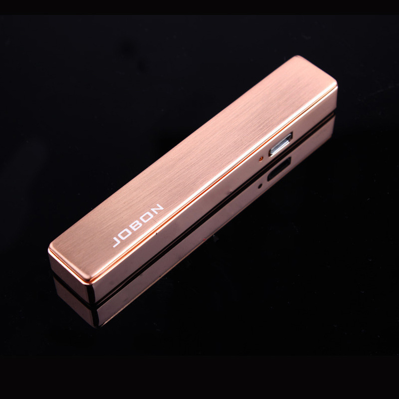 中邦zb679细长条usb充电点烟器超薄防风打火机高档礼品广告定制