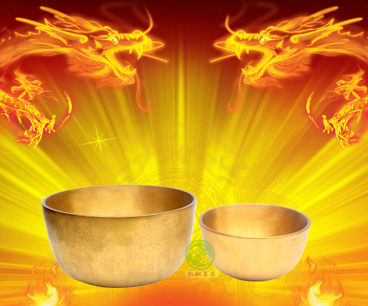 厂家直销 铜金钵 铜钵 黄铜钵盂 佛音碗纯铜铜磬 铜静心碗佛