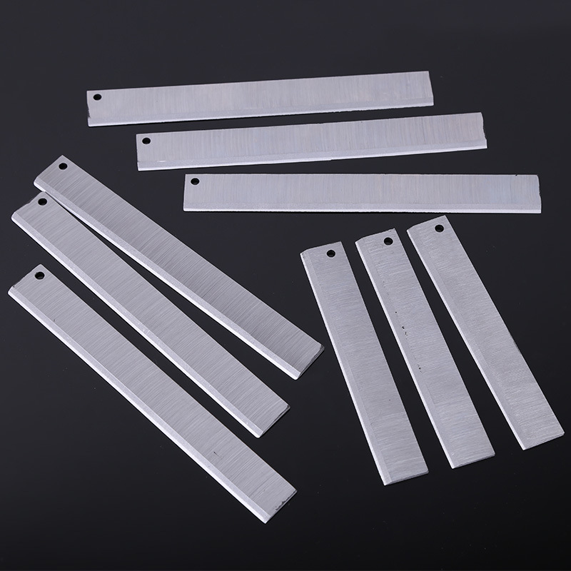 野马木工电刨刀片150-400mm平刨压刨刀片电刨刃一盒3片