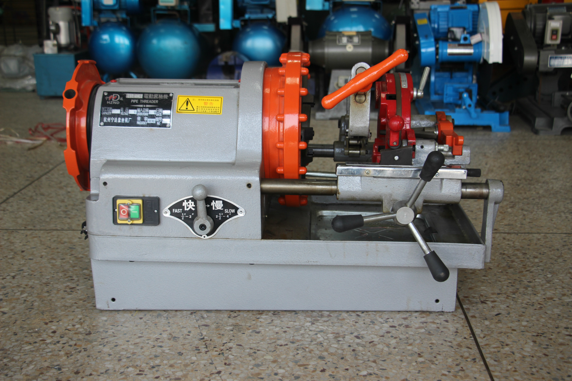 杭州宁达电动套丝机z3t-r4ii 切管套丝机 4寸380v电动套丝机