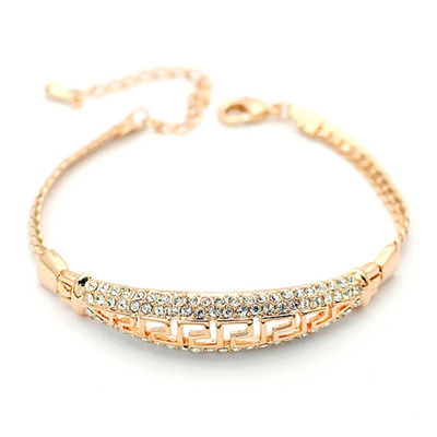 新款镶钻复古手链女欧美潮流配饰 时尚明星单品手镯 370104