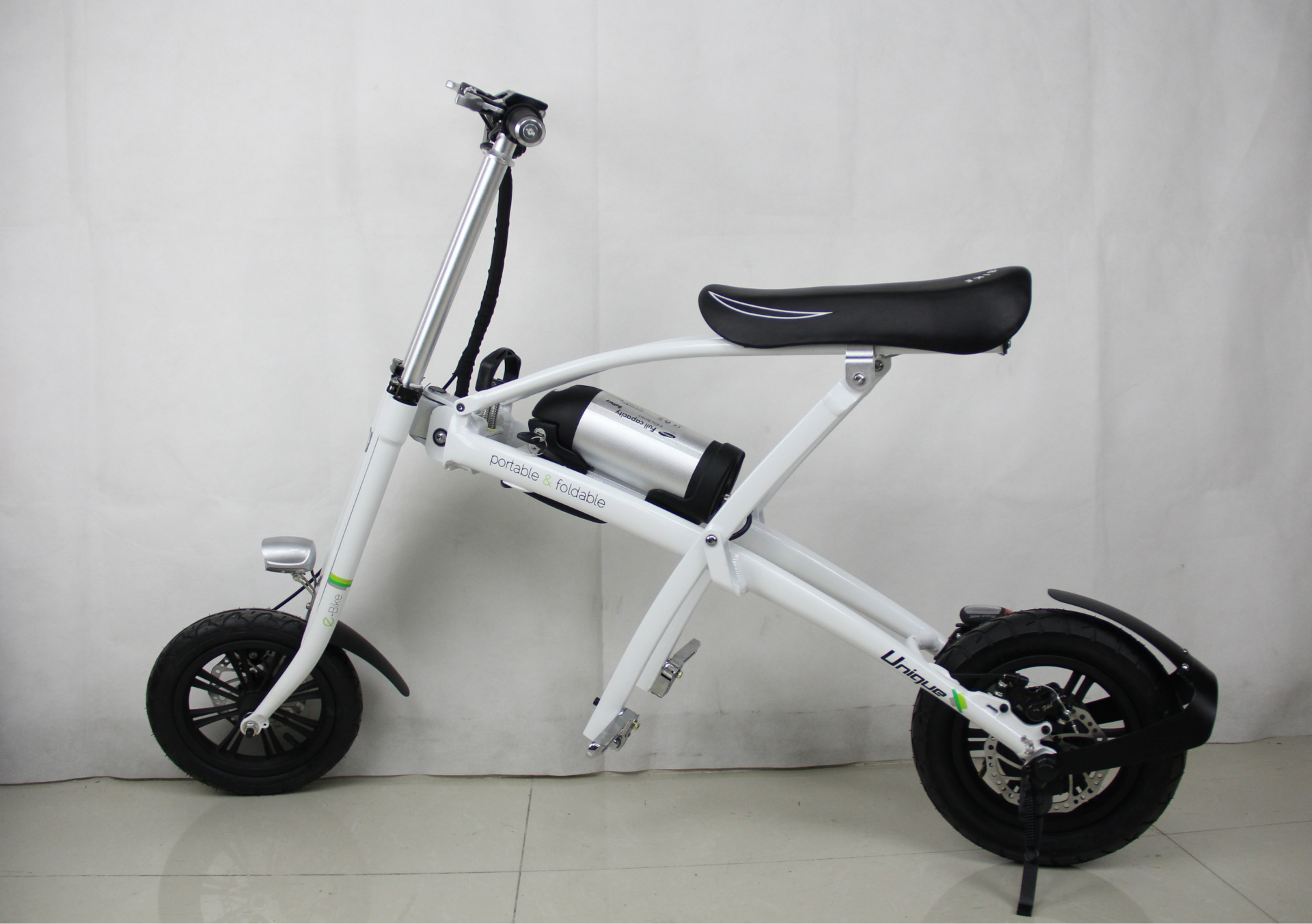 新款迷你便携折叠电动车自行车 轻巧小型锂电池电瓶车