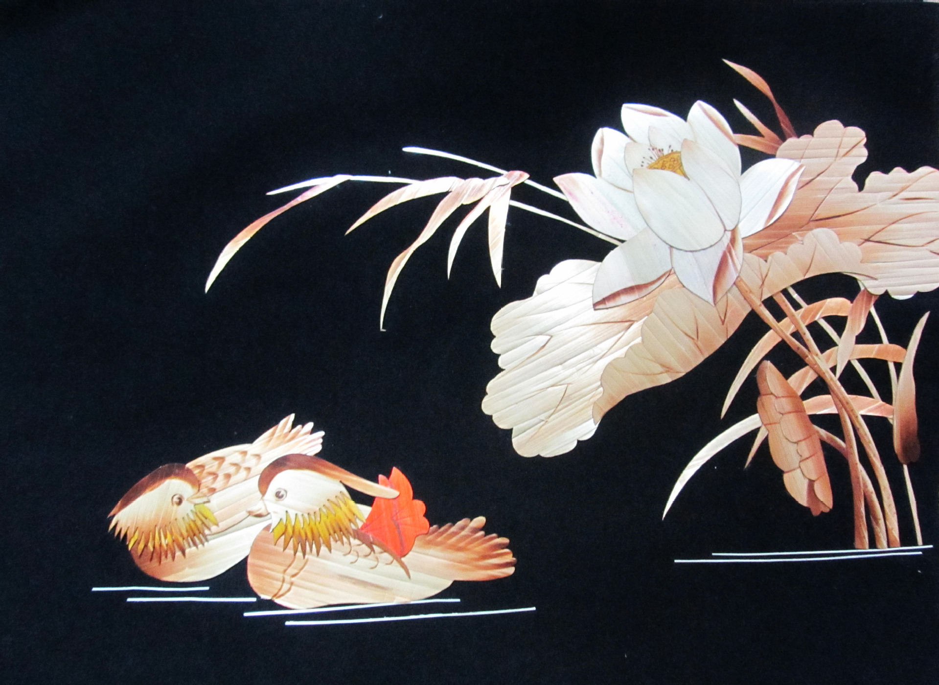 民间手工艺品 手工制作 麦秆画 麦草画 厂家定制 花篮系列