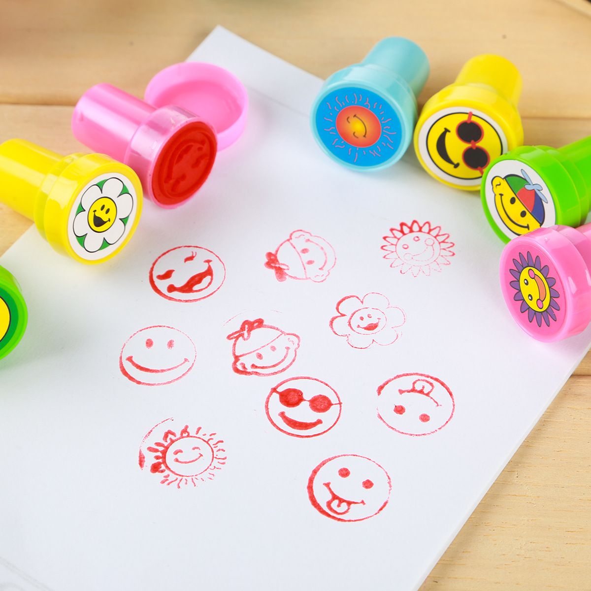 001微笑印章套装 儿童小印章 韩国创意文具礼品 儿童小礼物
