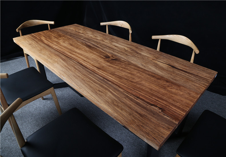 乌金木实木大板桌现货烘干小斑马黄花梨奥坎原木茶桌餐桌办公桌