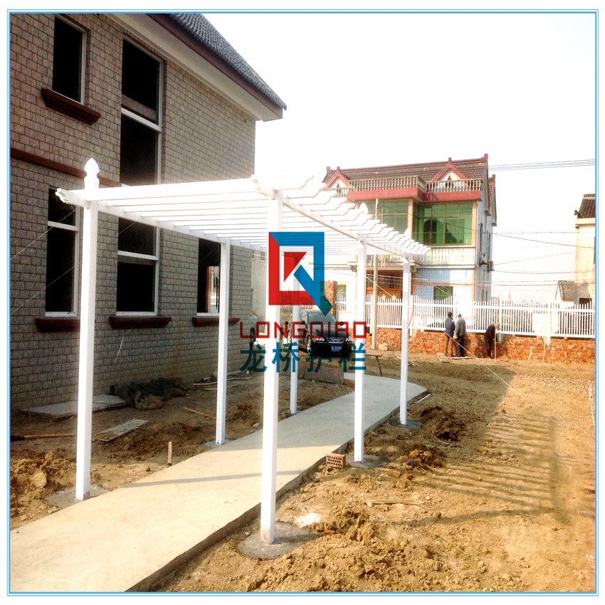 苏州葡萄架 苏州别墅pvc塑钢葡萄架 龙桥专业定制