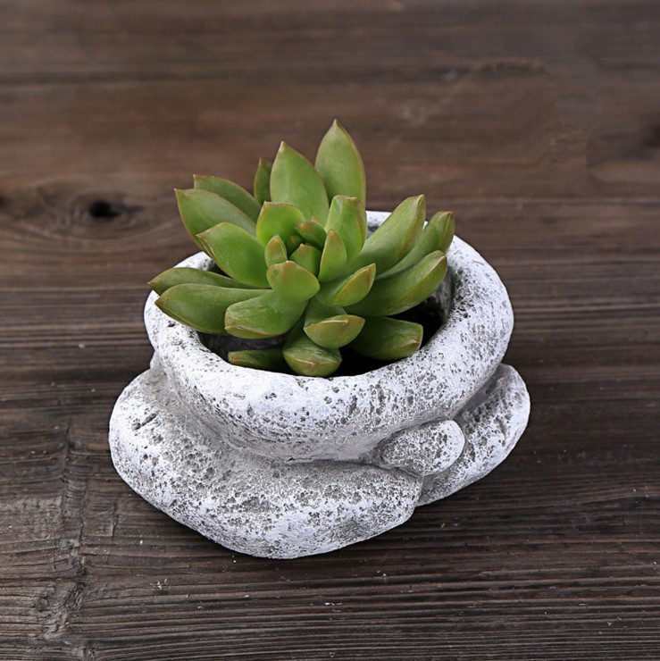 中国风多肉花盆 陶瓷花盆 手工拉胚陶瓷花盆 手绘素烧花盆 批发