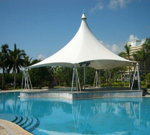 膜结构车棚 张拉膜结构 白膜景观工程 白膜车棚工程