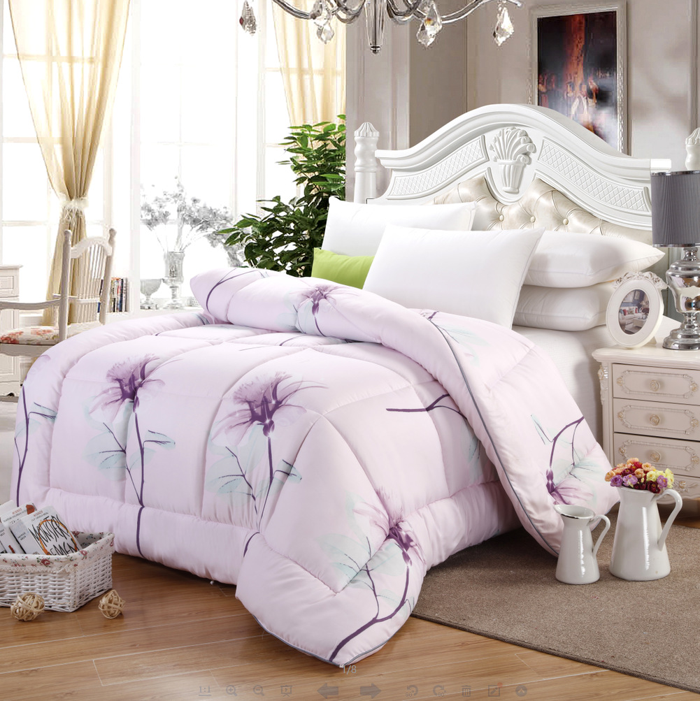 植物羊绒棉秋冬季羽丝绒保暖被芯柔软礼品被子定制加厚家纺厂家