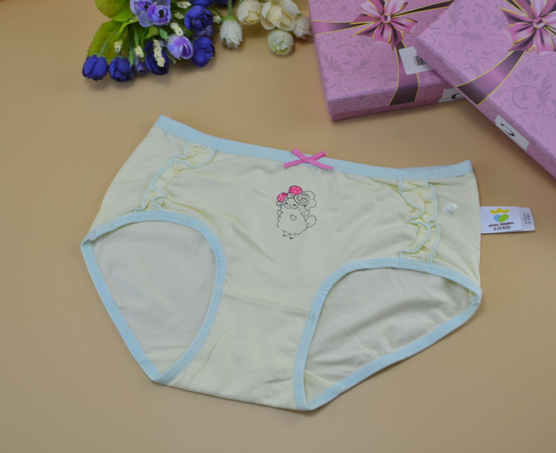 1226棉 女童短裤青少女学生三角内裤儿