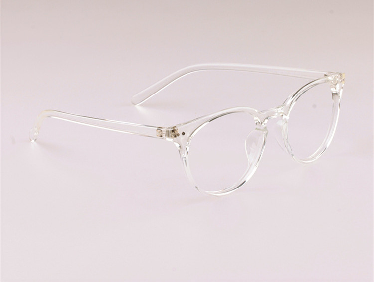 超轻透明白色近视眼镜圆框男女同款时尚tr90文艺百搭全框成品镜框