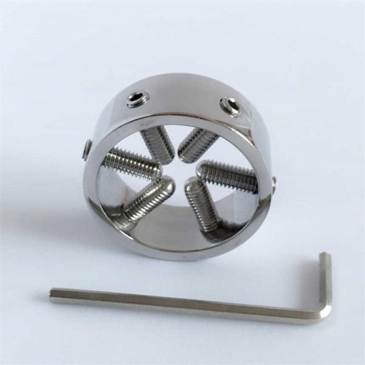 成人用品代理男贞操装置贞操锁笼子香港黑帝不锈钢阴囊挤压器