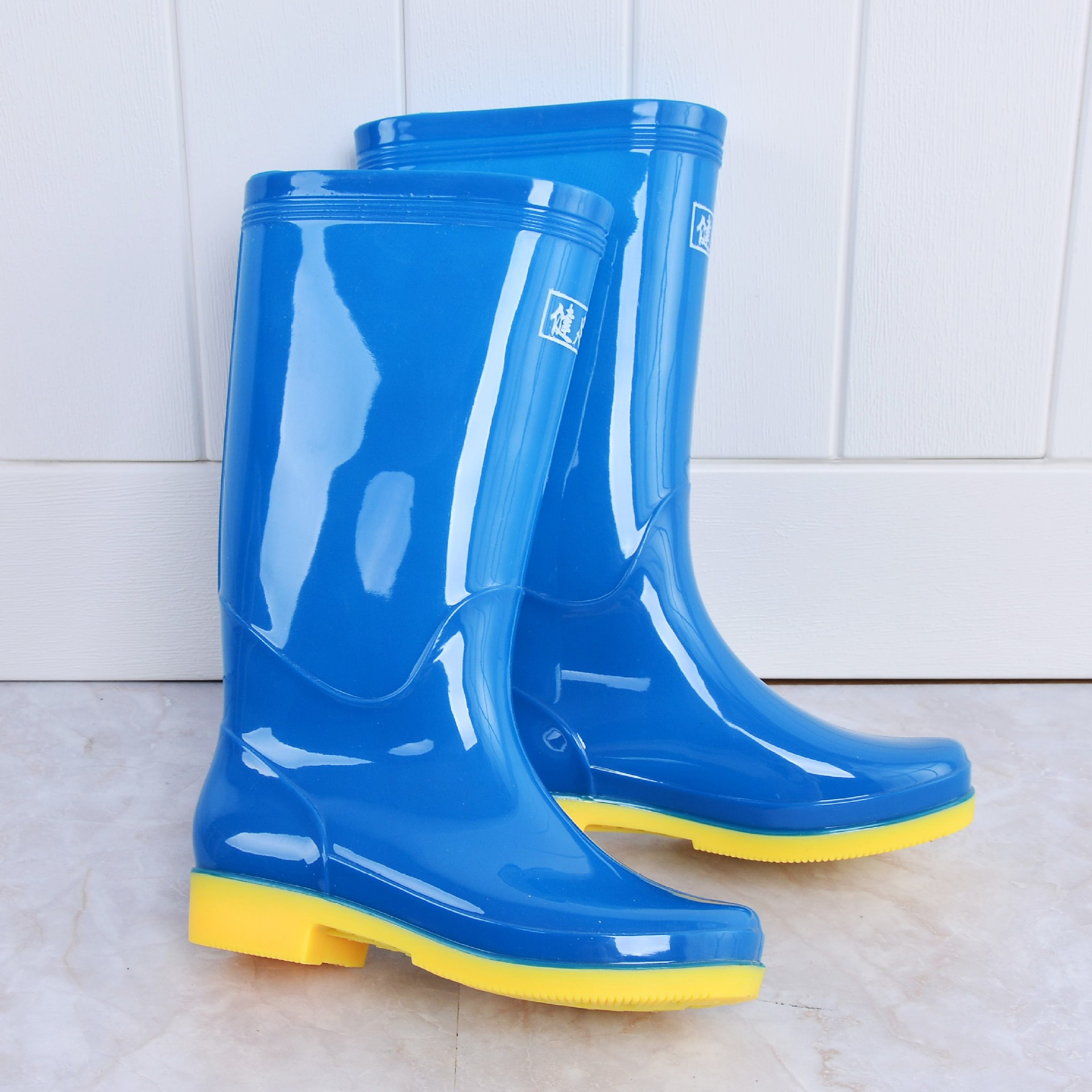 健足329/高筒雨鞋 女式/保暖/防滑耐磨/劳保农用市场雨靴/pvc水鞋