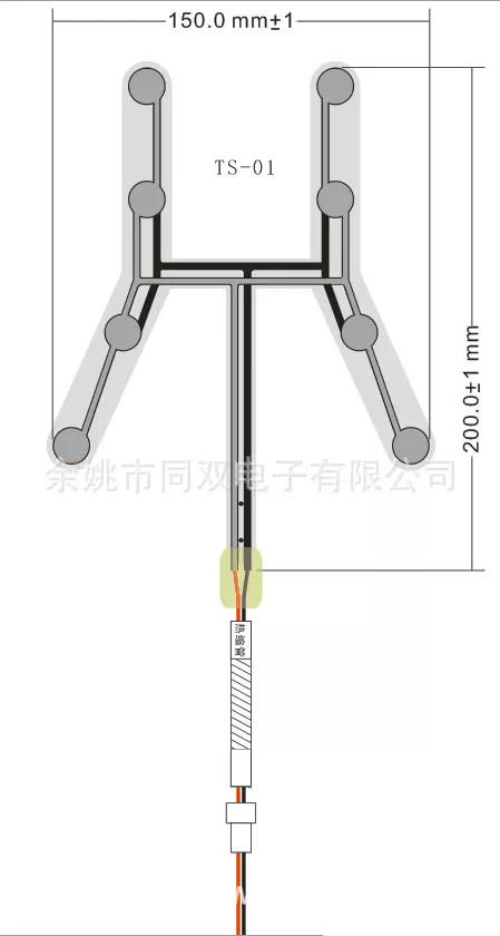 儿童专用座椅压力传感器 汽车座椅占用压力传感器 薄膜重力传感器