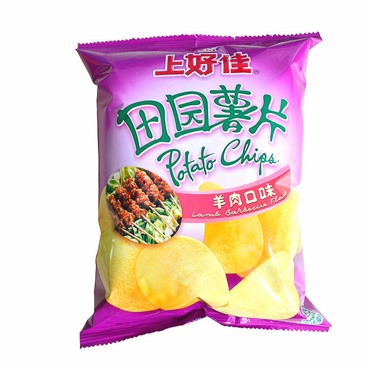 上好佳田园薯片薯条番茄烤肉原味50g 休闲旅游零食小吃组合批发
