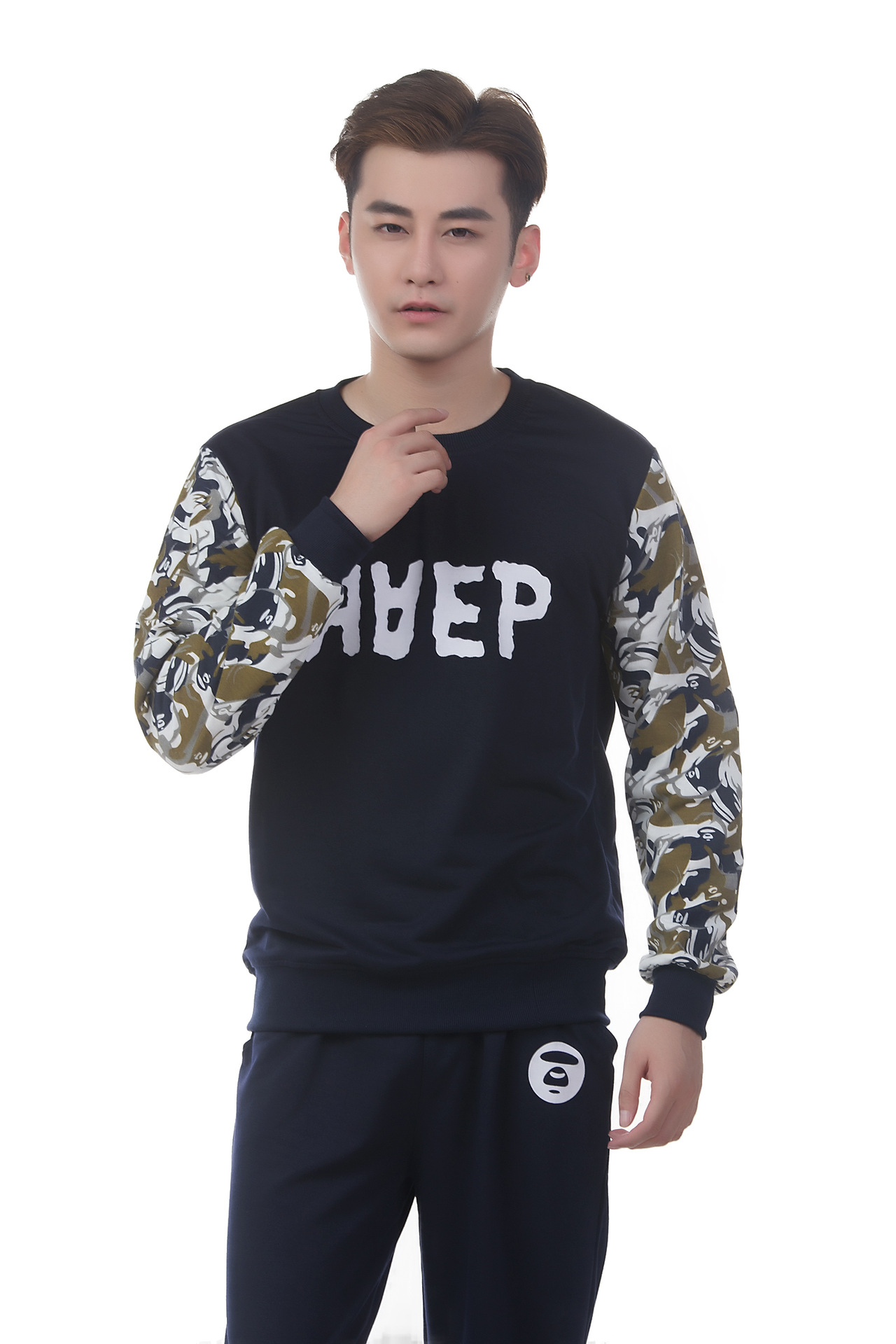 2016新款秋季青年运动服休闲运动潮男卫衣两件套学生长袖时尚套装