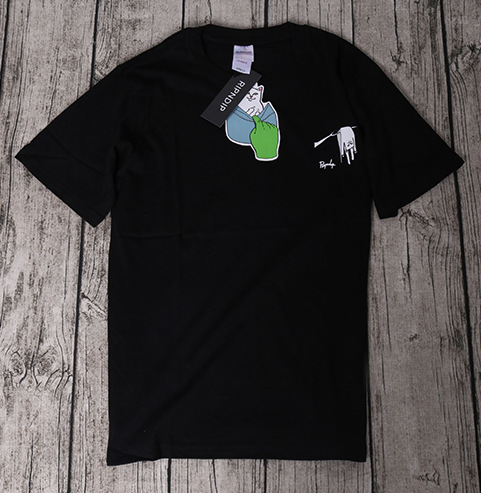 贱猫 欧美潮牌记忆的永恒贱猫短袖t恤 男女情侣款半袖 挂钟款