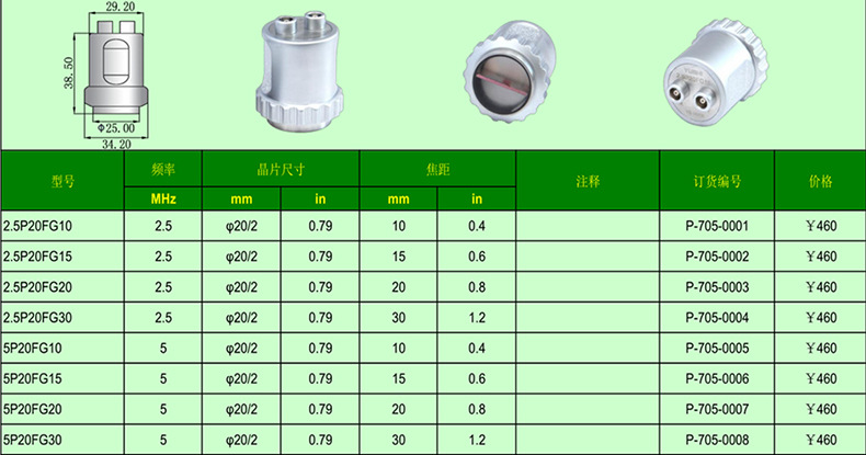 超声探头分类及应用图片