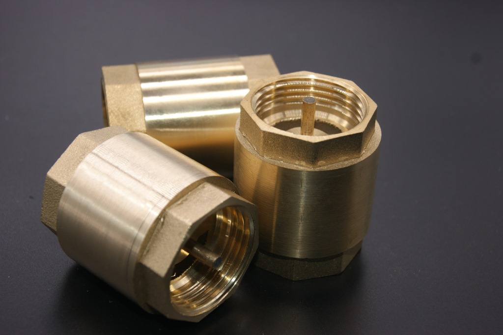 厂家供应1寸立式止回阀 dn25纯铜立式止回阀单向阀 逆水阀