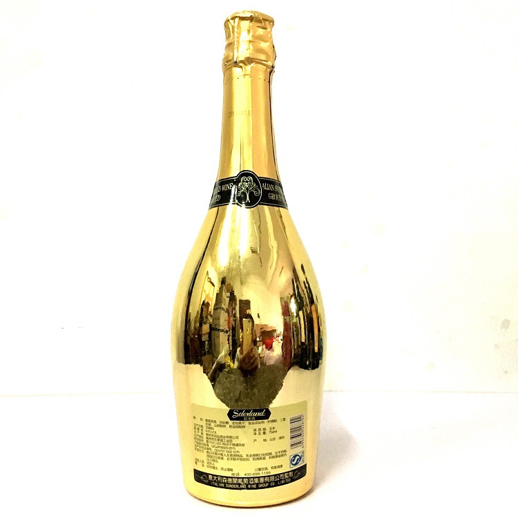 洋酒土豪金起泡酒sparklingwine750ml气泡酒ktv夜场专用酒