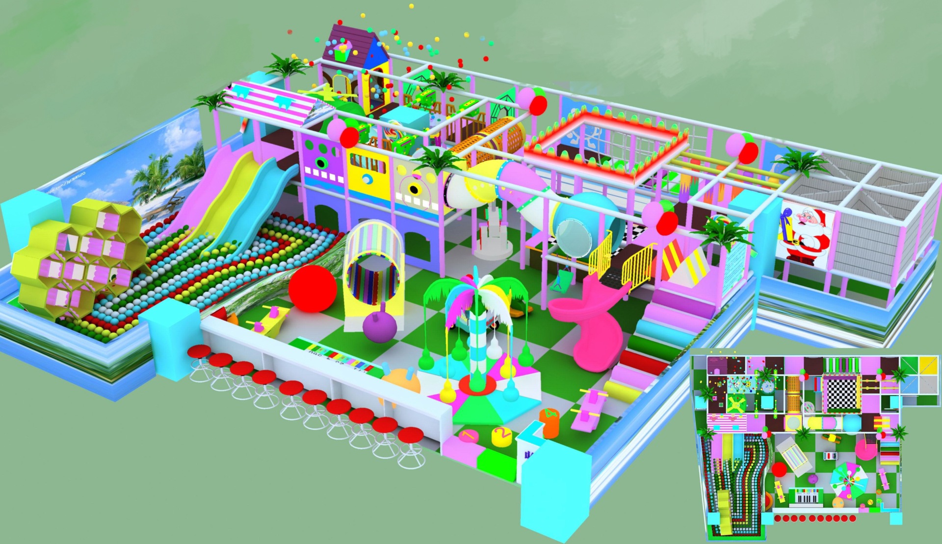 【重庆儿童乐园工厂店】重庆菲尔凡游乐室内儿童乐园整体规划设计