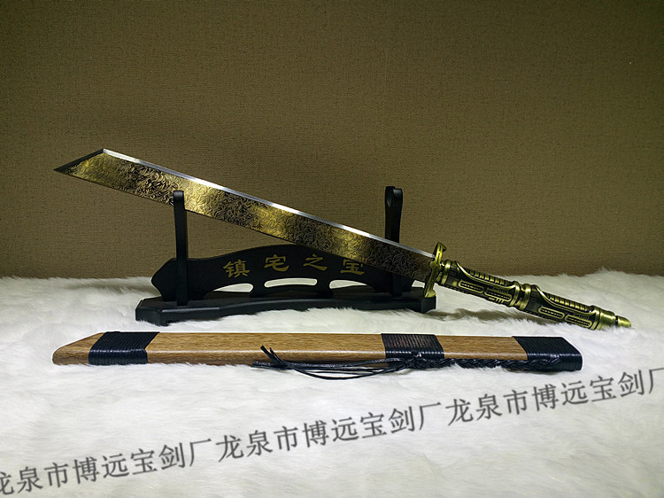 包邮正品龙泉刀剑宝剑t10钢锦衣卫战刀实战版斩马刀影视未开刃