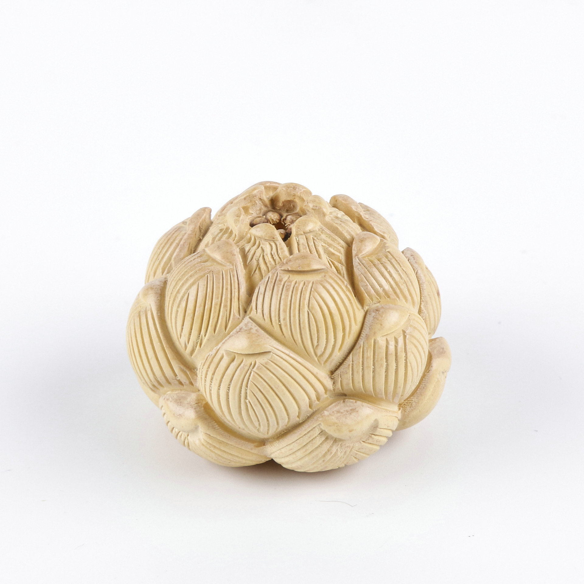 木雕莲花专业小型工艺品 三层莲花工艺品莲花雕刻