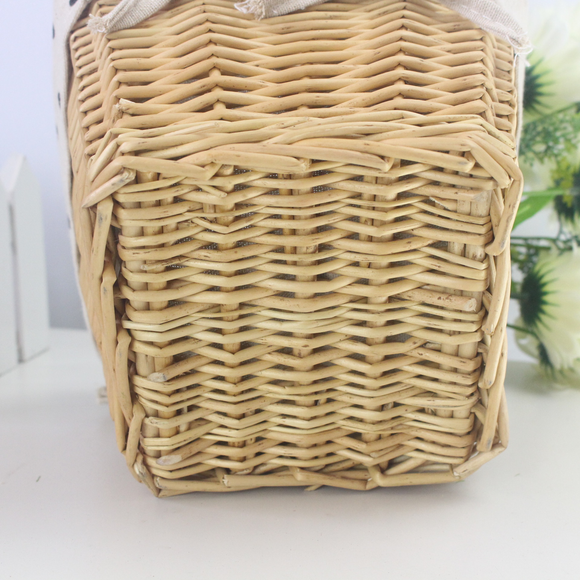 柳编装饰 摆饰小筐 花篮 小方框