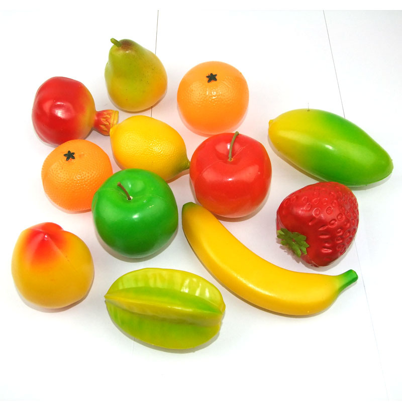 仿真水果 假水果 拍摄道具儿童教学 水果模型 塑料水果 蔬菜 批发