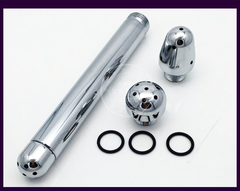 厂家批发 灌肠清洗 不锈钢后庭阴道肛门冲洗器 三头铝合金冲洗头