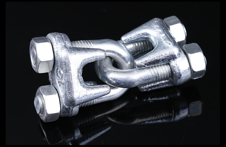 重型钢丝绳卡头夹头玛钢钢丝绳夹头收紧器钢丝绳卡头