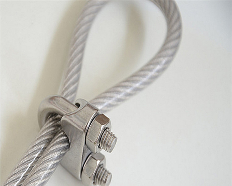 特价304不锈钢钢丝绳卡头u形夹头钢丝绳收紧器扎头五金配件 m6