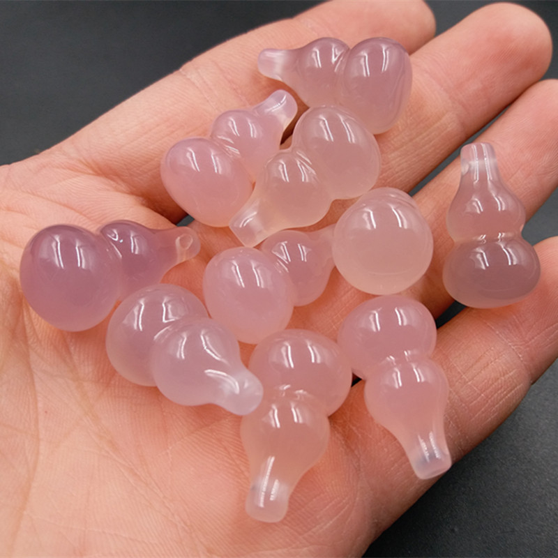 厂家批发 冰种粉玛瑙小葫芦吊坠 粉色立体小葫芦吊坠-阿里巴巴