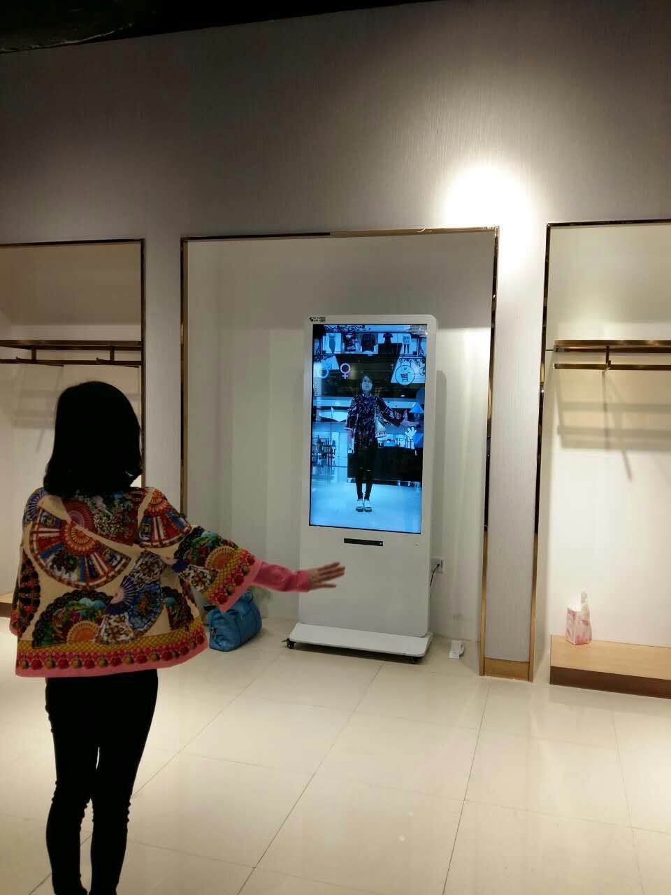 42寸3d试衣镜 体感互动3d试衣 互动服装展示 隔空虚拟换装试衣镜