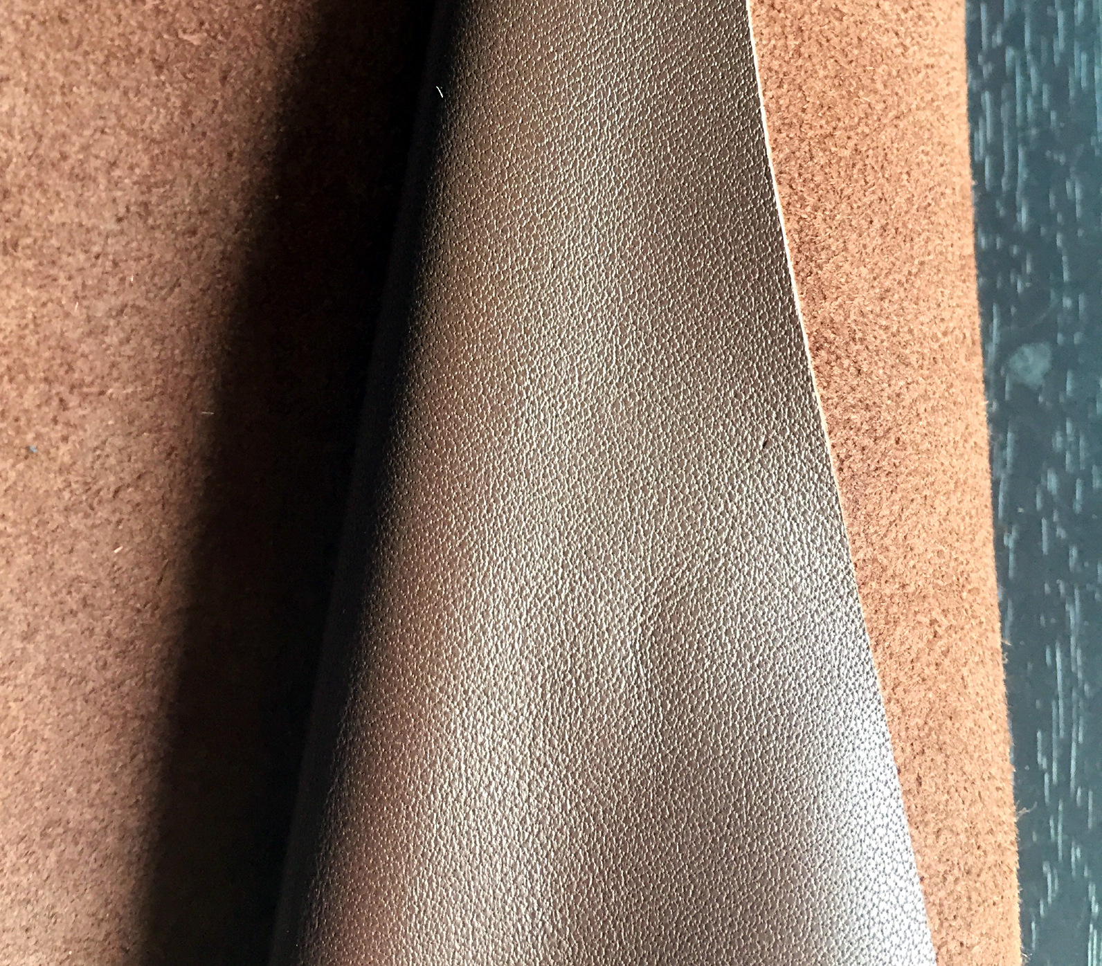 义乌真皮牛皮头层纳帕皮浅咖啡色头层纳帕皮12厚现货提供