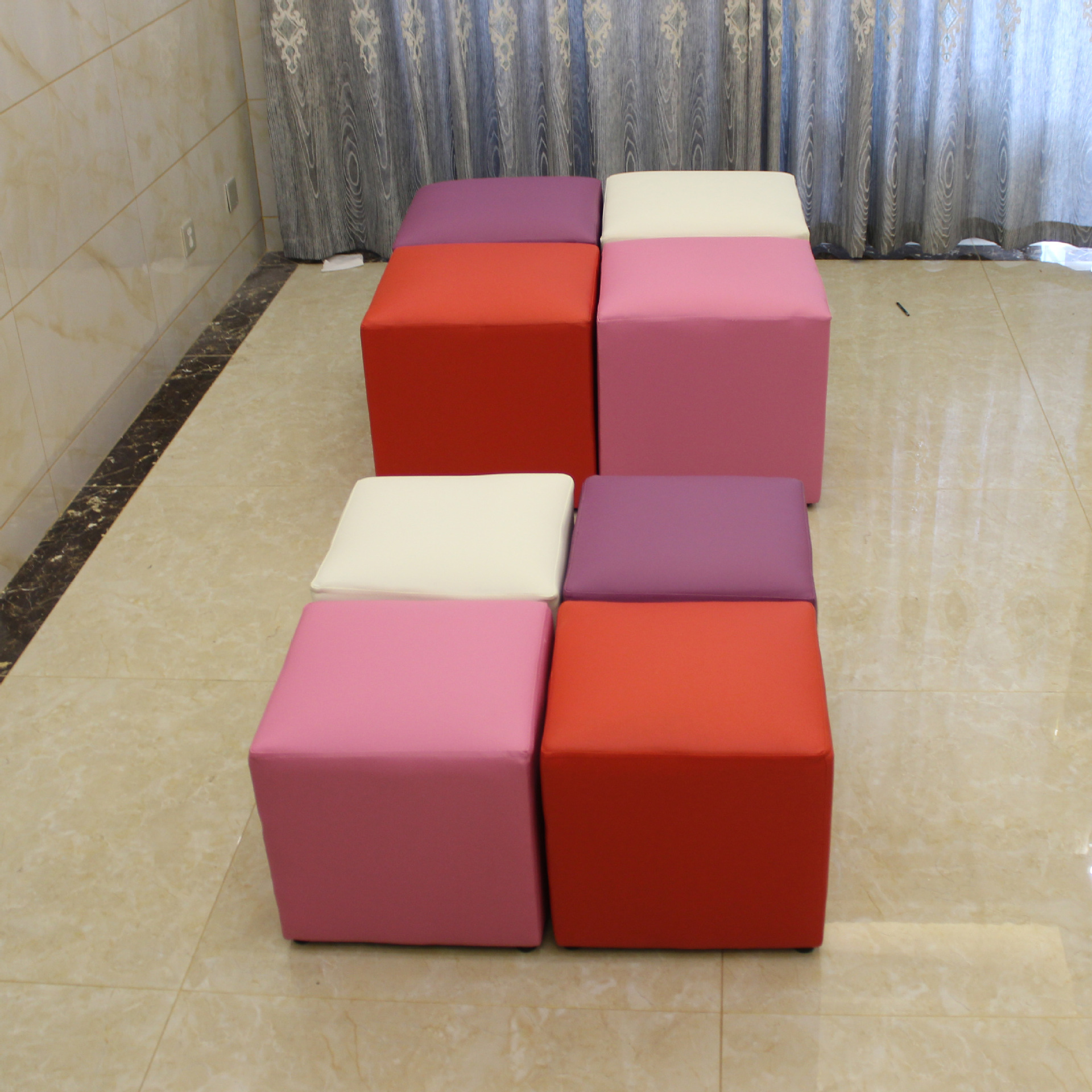 早教软体凳子儿童沙发围栏软包宝宝软体小凳子单人沙发椅