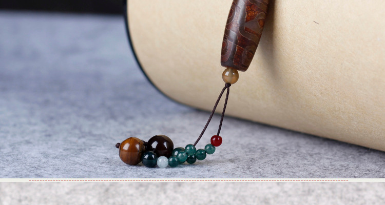 复古陶瓷天珠毛衣链民族风项链百搭长款挂饰春夏女衣服配饰装饰品