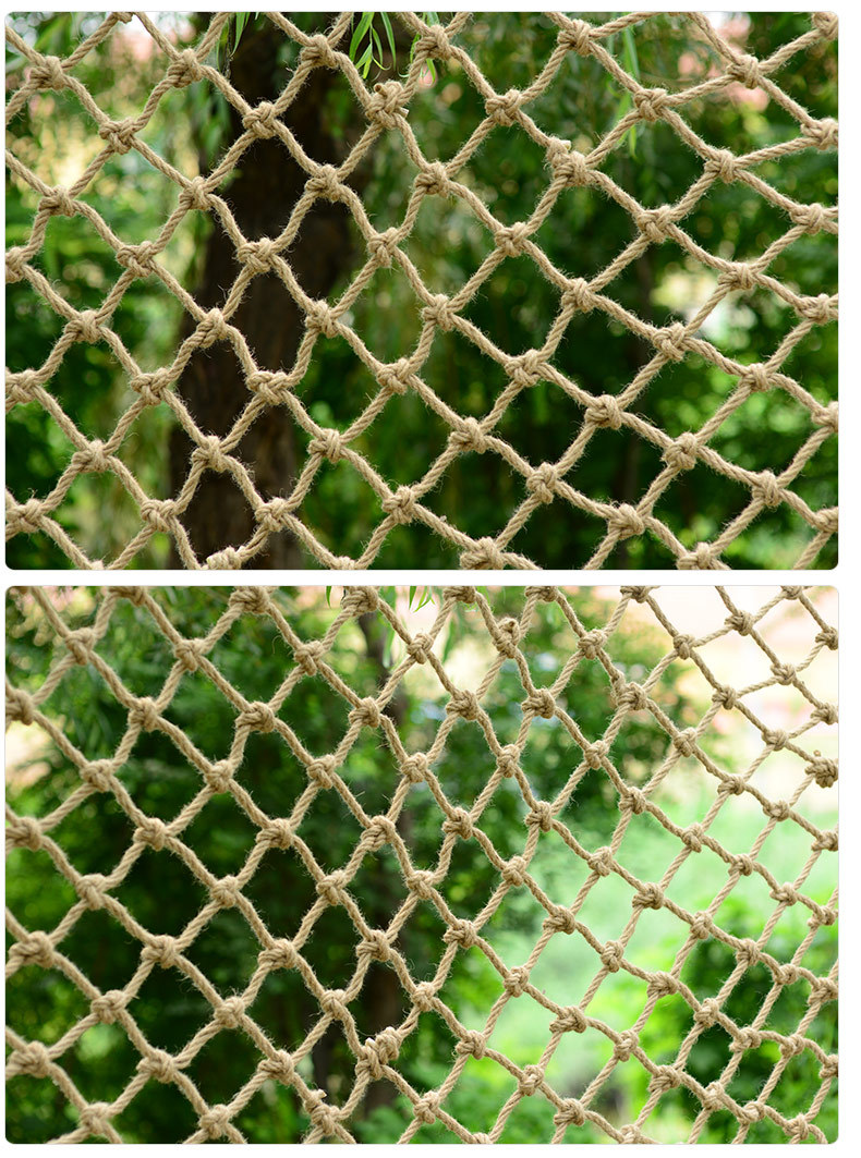 麻绳网装饰网手工天然麻绳网 服装店墙面挂衣网格 体能拓展攀爬