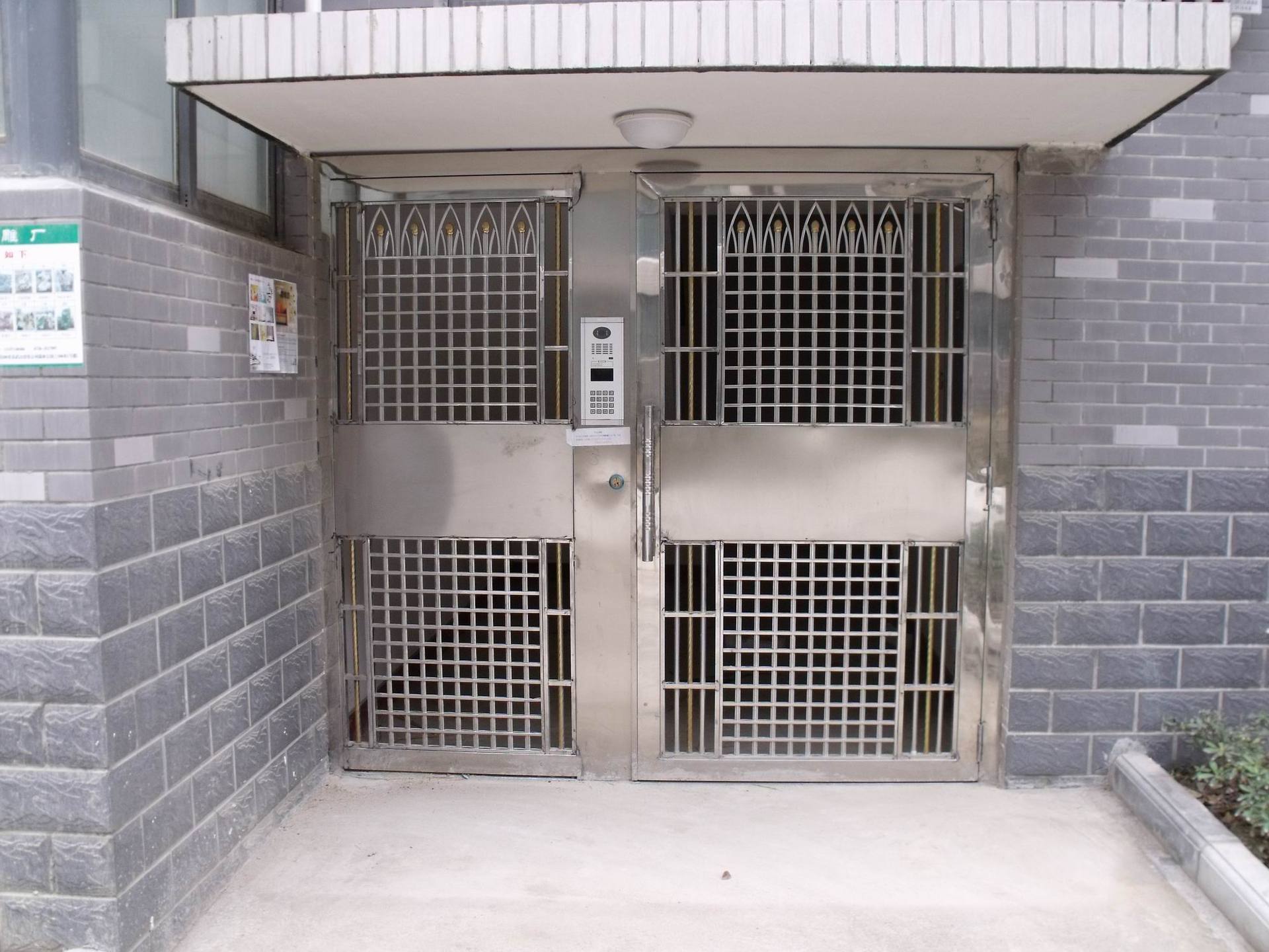 【厂家直销 】不锈钢小区楼宇对讲门 单元门定做玻璃非标门