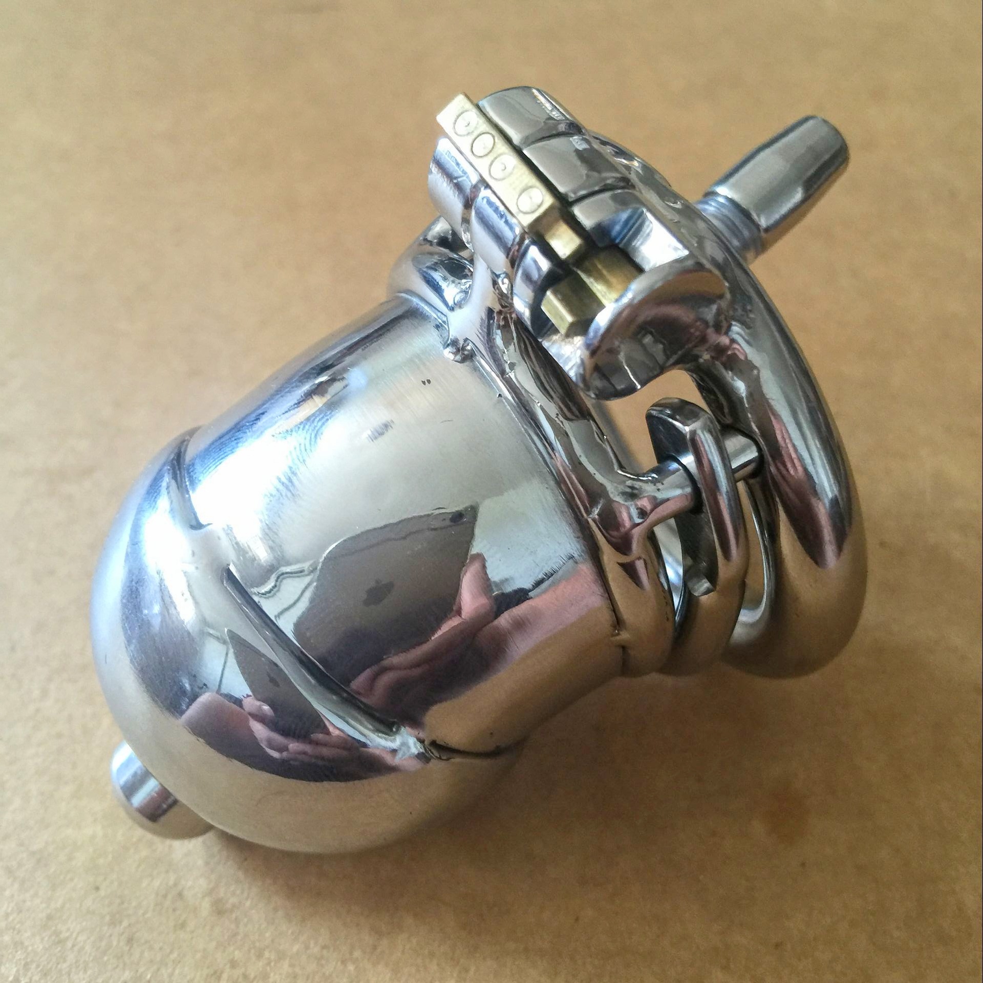 bdsm防脱版超短款带尿管金属不锈钢男用贞操锁cb6000s贞节裤硅胶