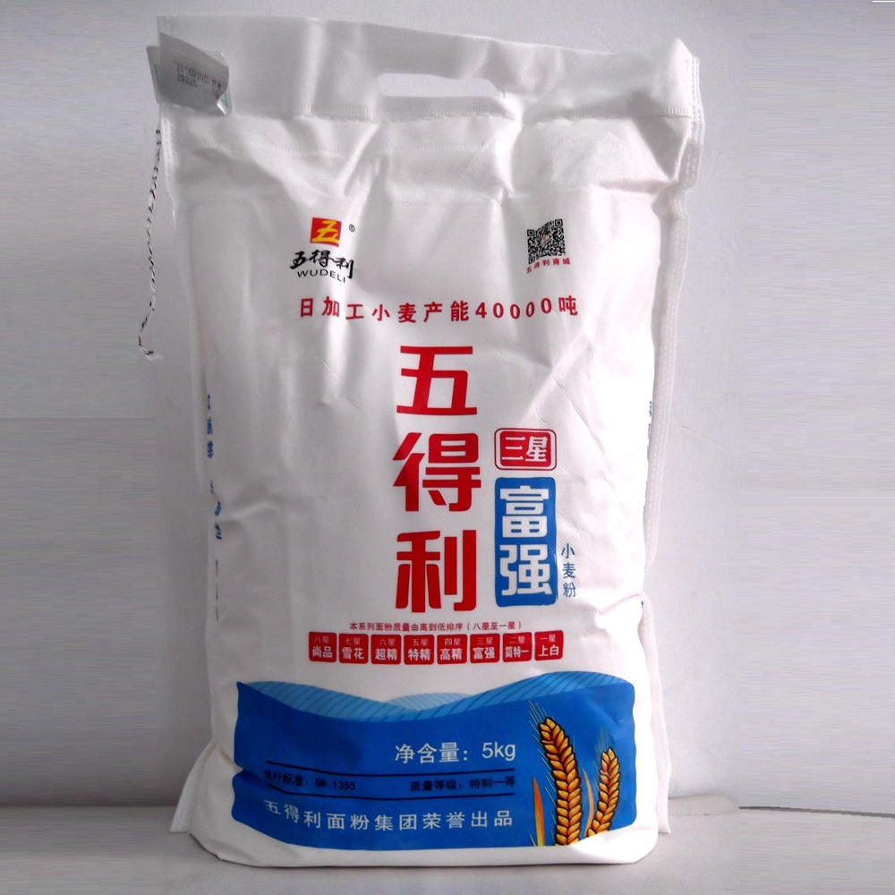 无添加剂 现货供应面粉25kg 【品牌】:五得利 【名称】:三星富强高筋