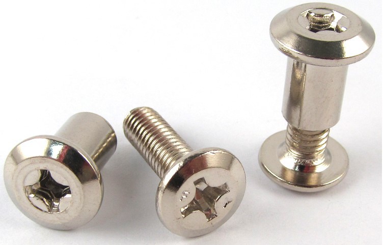 十字头内六角夹板螺丝 平板螺母 家具螺母m6m8 对锁螺母 家具五金