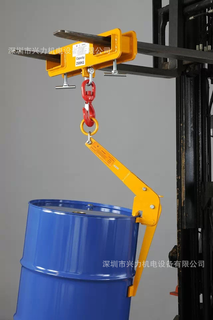 厂直销dcv500油桶起吊夹 500kg桶边勾桶器 叉车油桶吊具