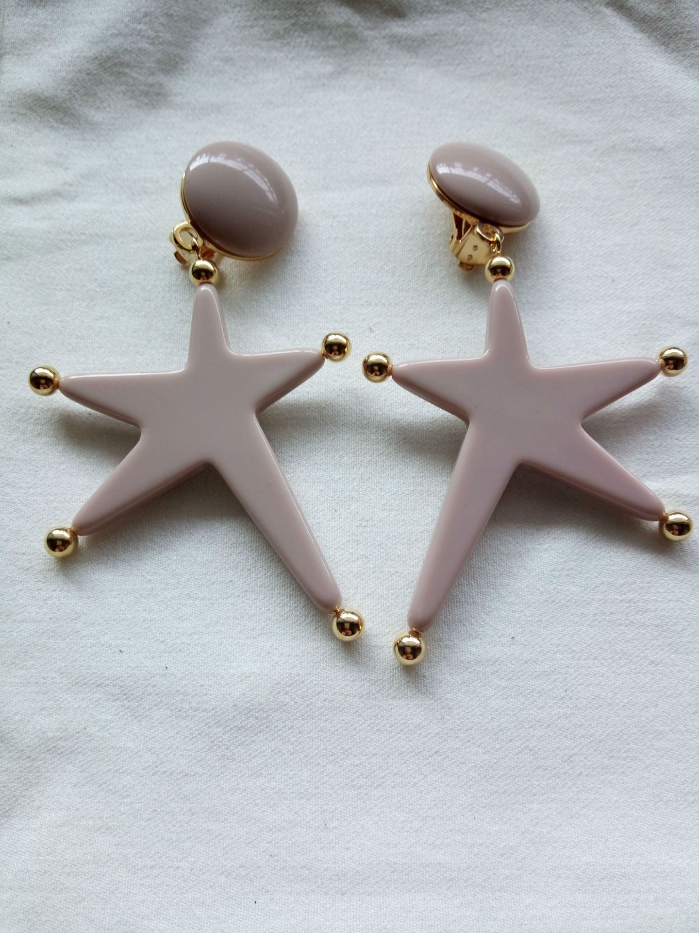 现货2016意大利marni海星高级树脂耳夹陈乔恩唐嫣雪梨同款 街拍