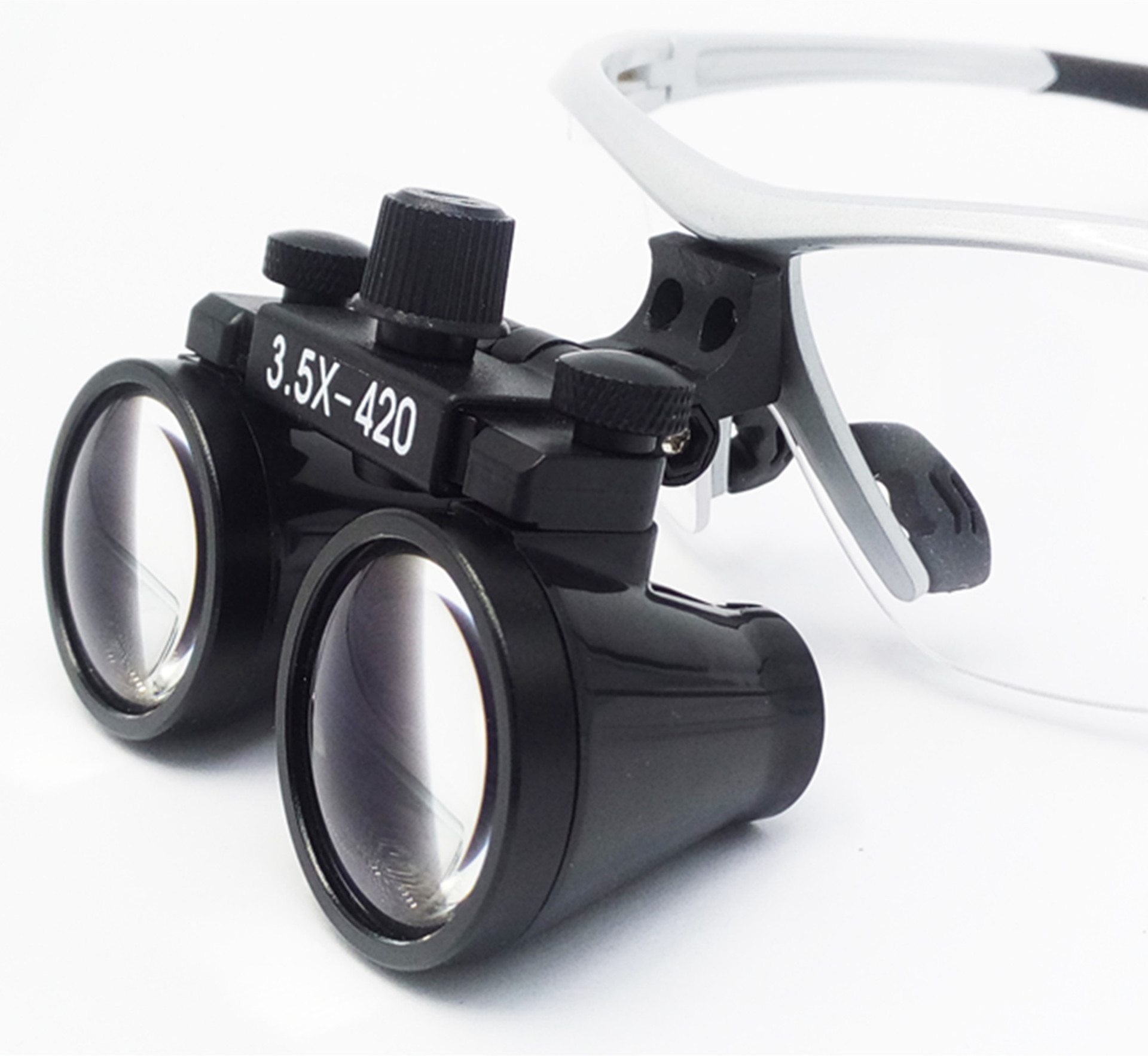 5倍眼镜式口腔镜 银色伽利略放大镜防雾型